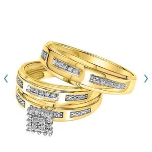 Size 5 1/2 , 10k gold, engagement ring , lady’s band